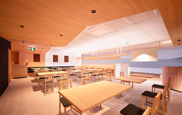 金笛うどん処春夏秋冬の様子