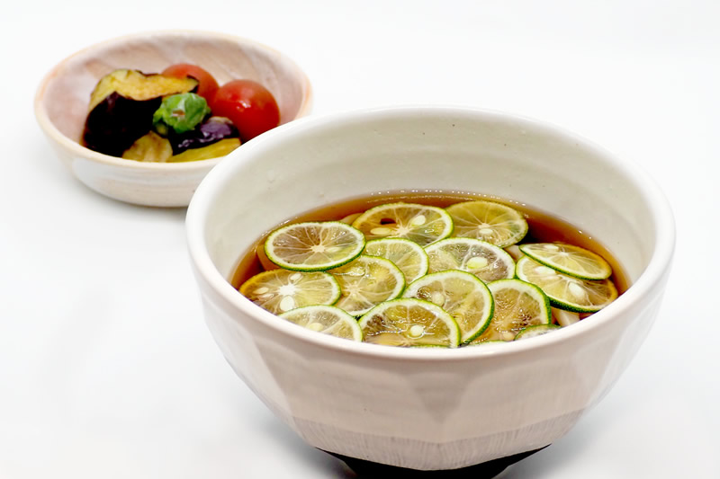 すだちうどん~夏野菜小鉢付き~